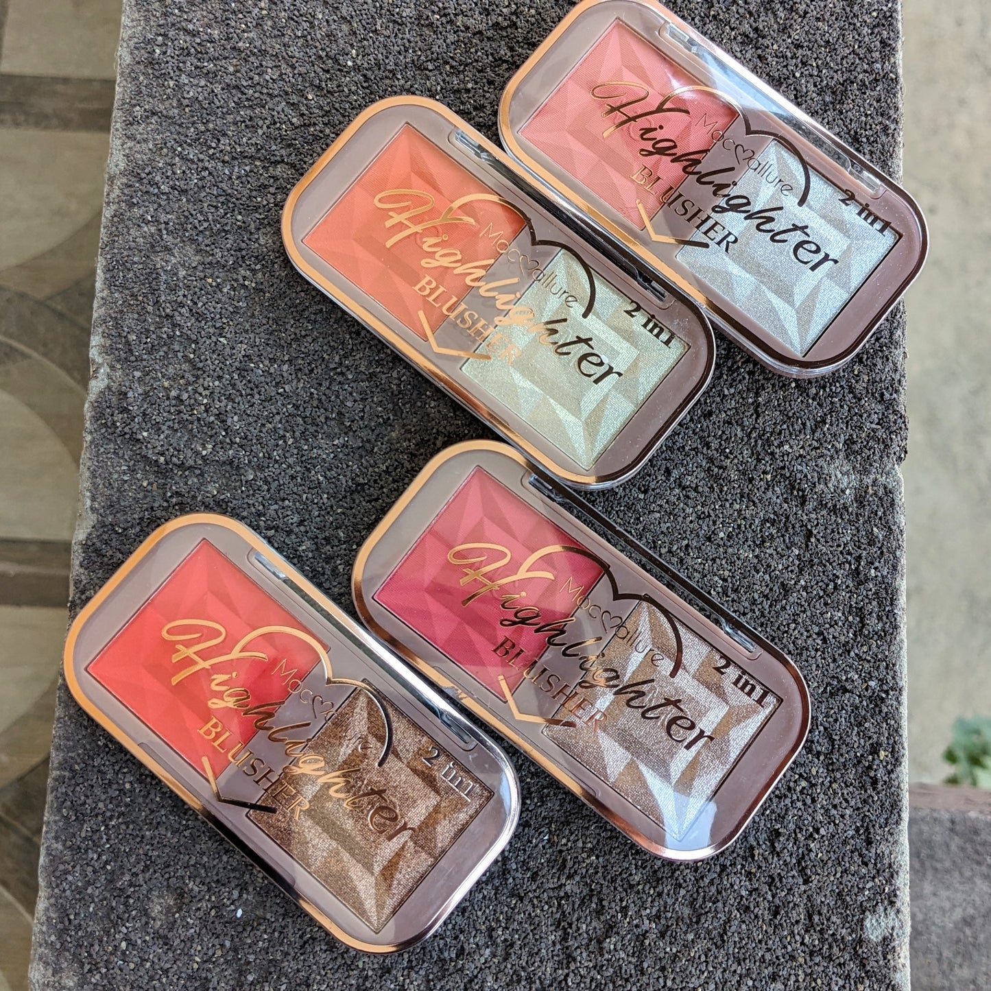 Mocallure 2in1 Blush & Highlighter Palette