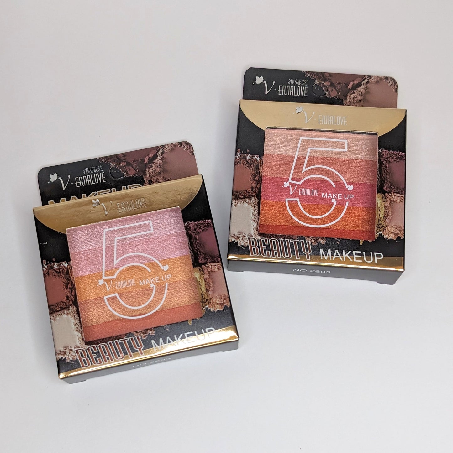 5 Shade Highlight + Eyeshadow Kit