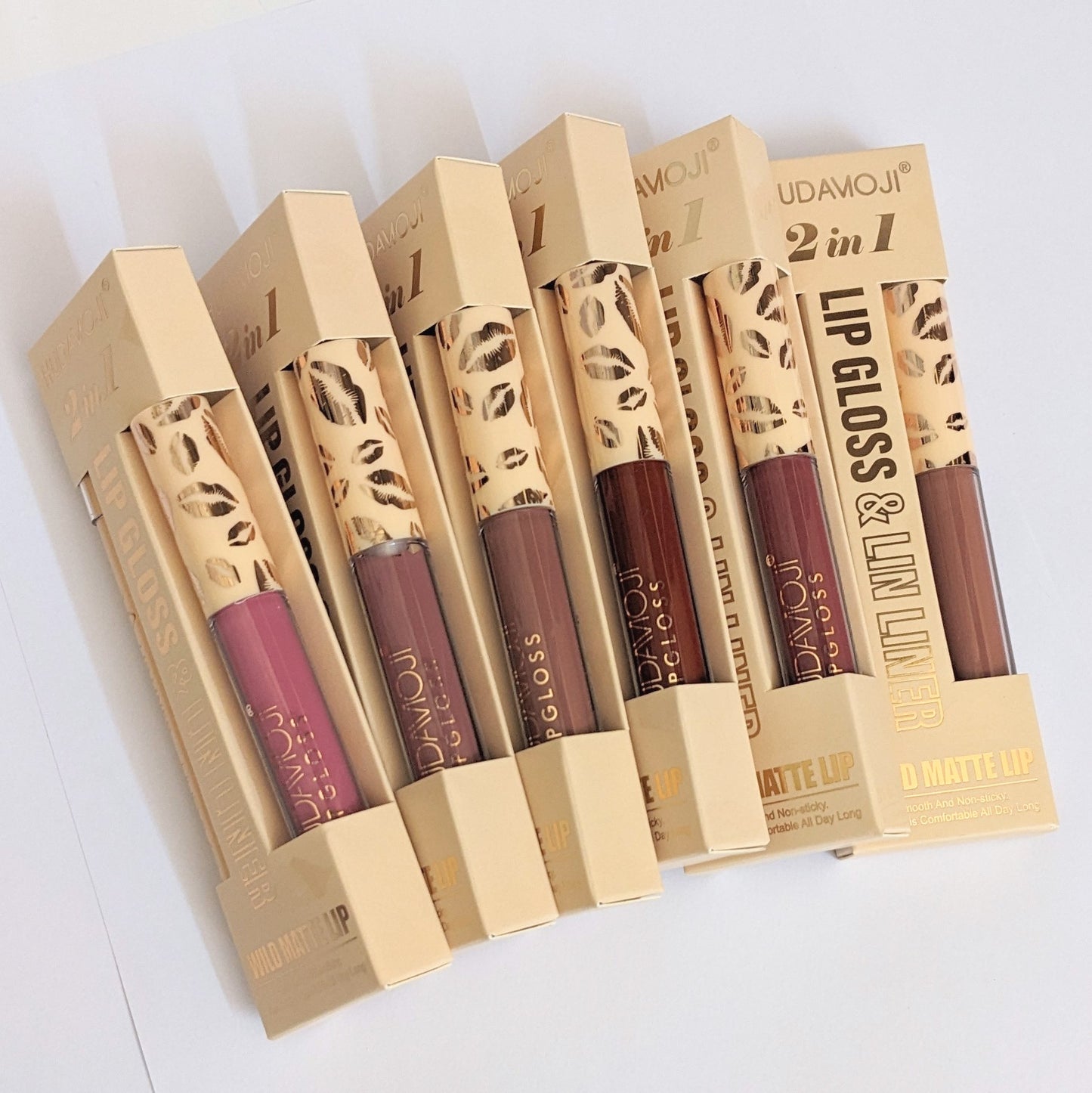 Hudamoji Lip Gloss + Lip Liner Set