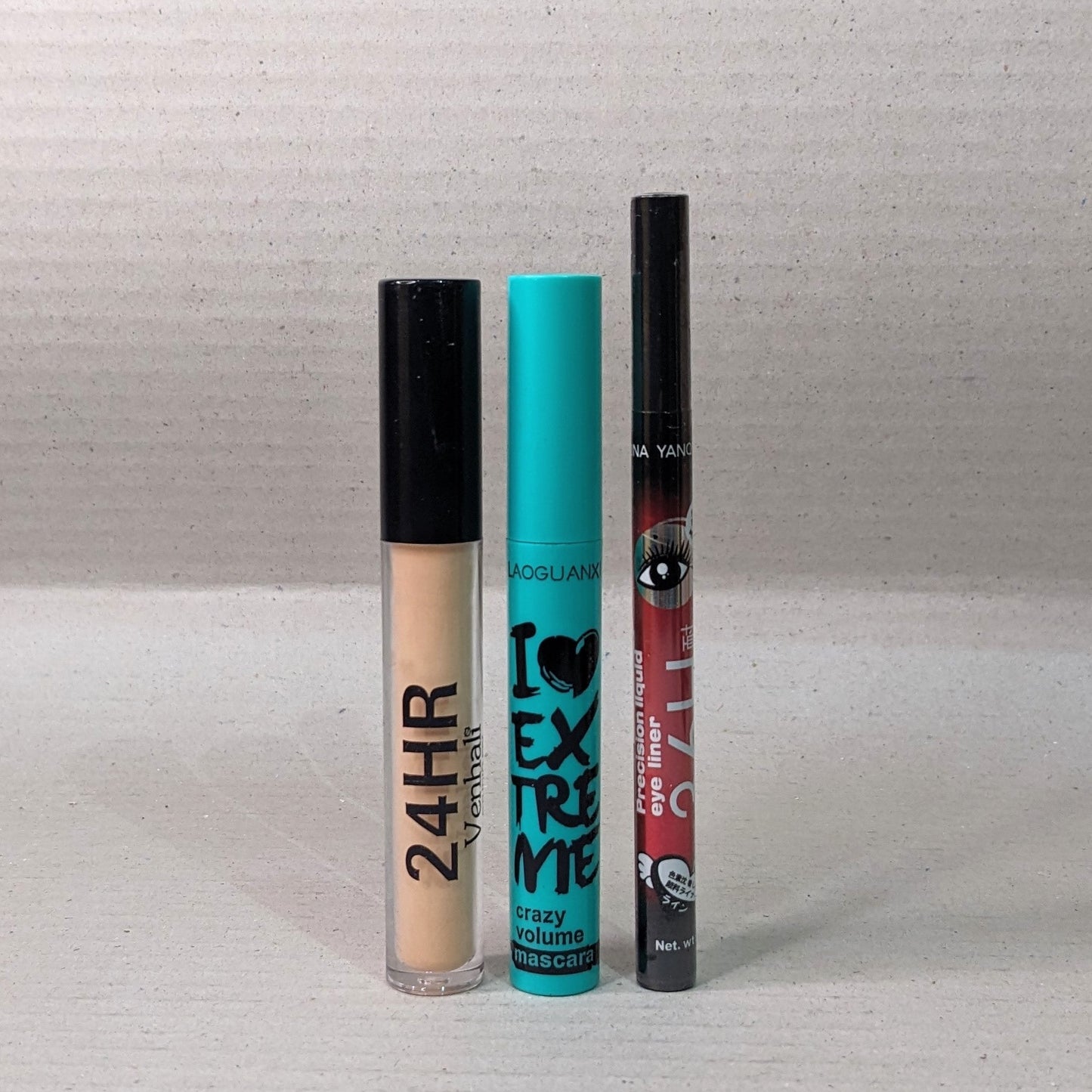 Concealer + Mascara + Eyeliner