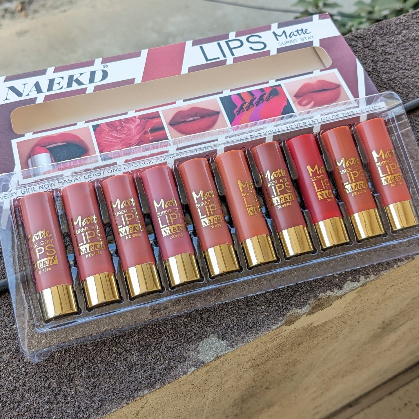 Matte Nude Lipsticks Tray
