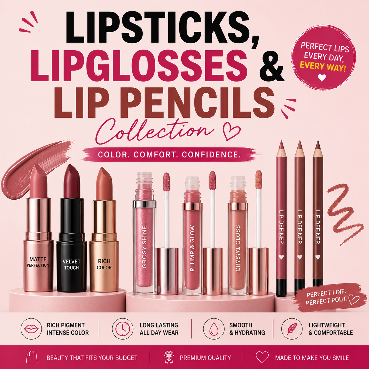 Lipsticks & Lip Gloss