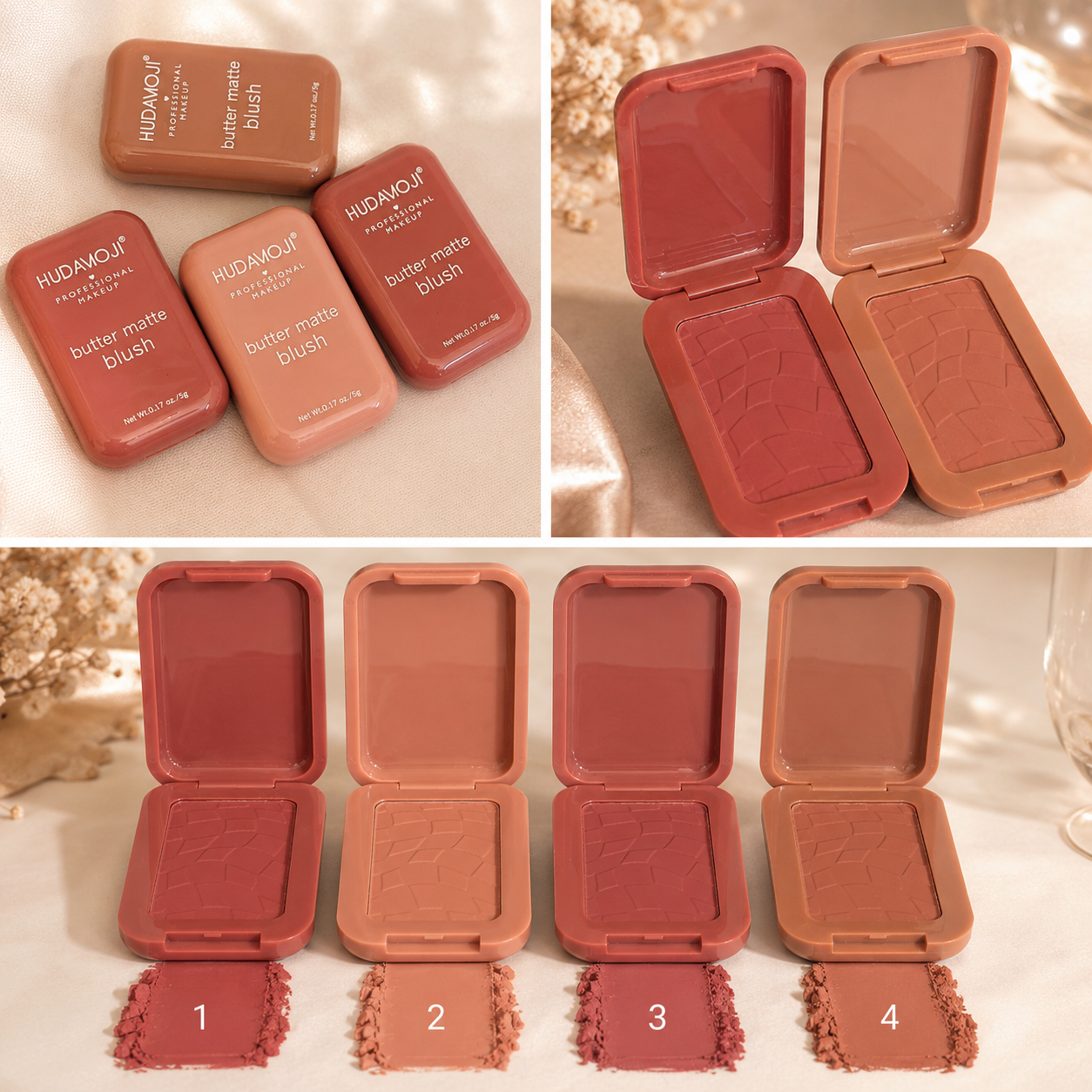 Hudamoji Butter Matte Blush