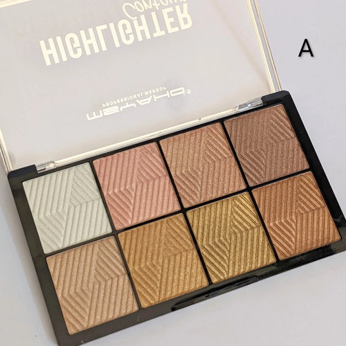 8 Color Highlighter Palette