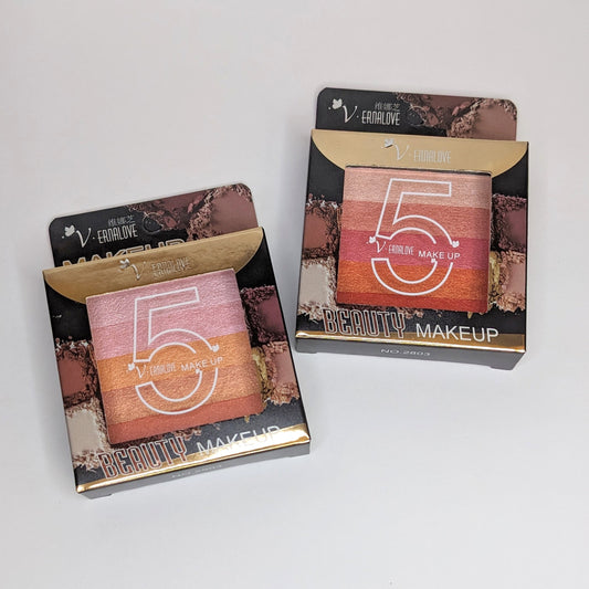 5 Shade Highlight + Eyeshadow Kit