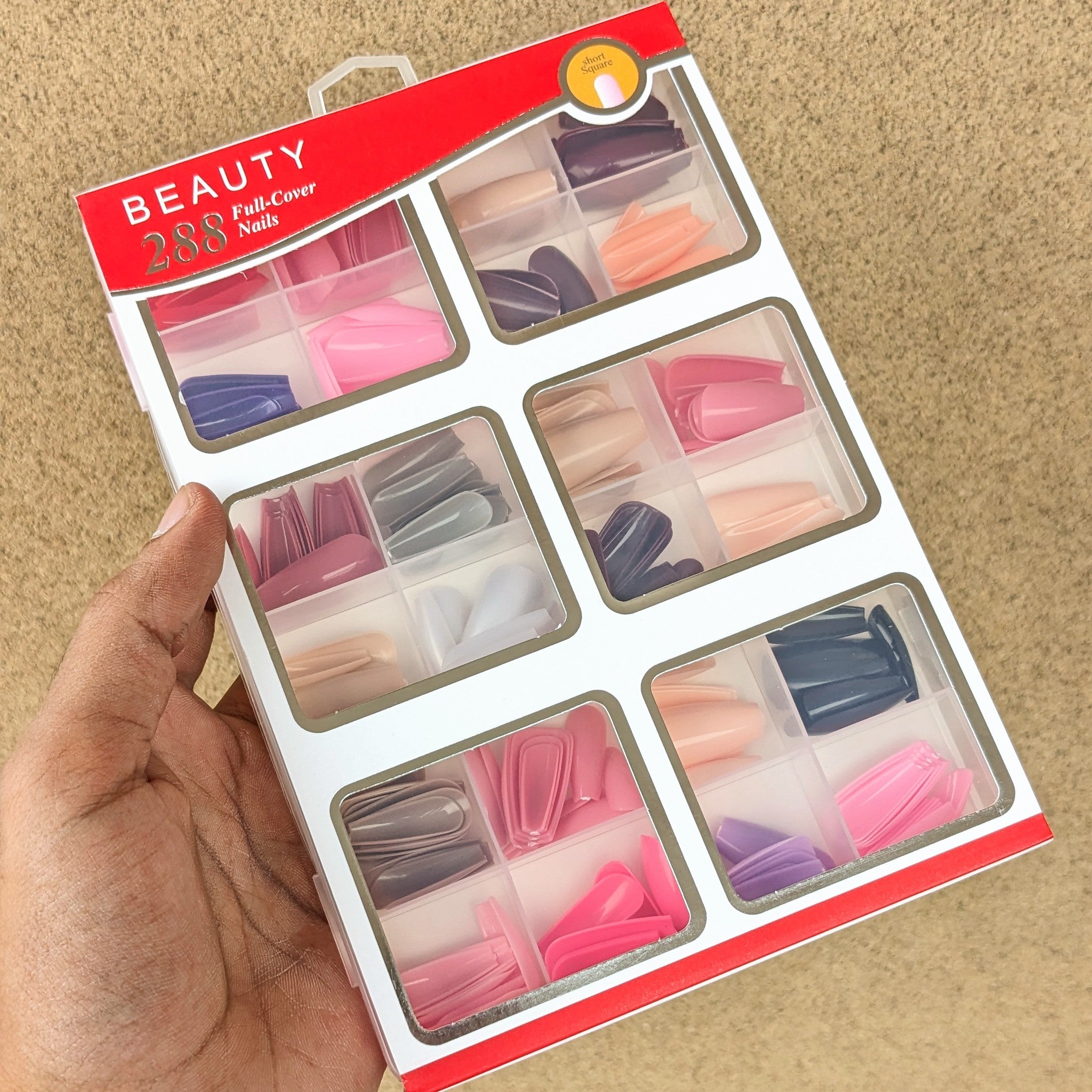 24 Matte Colors Nails Box