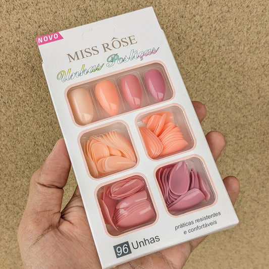 4 Color Nails Pack 96 Pc's