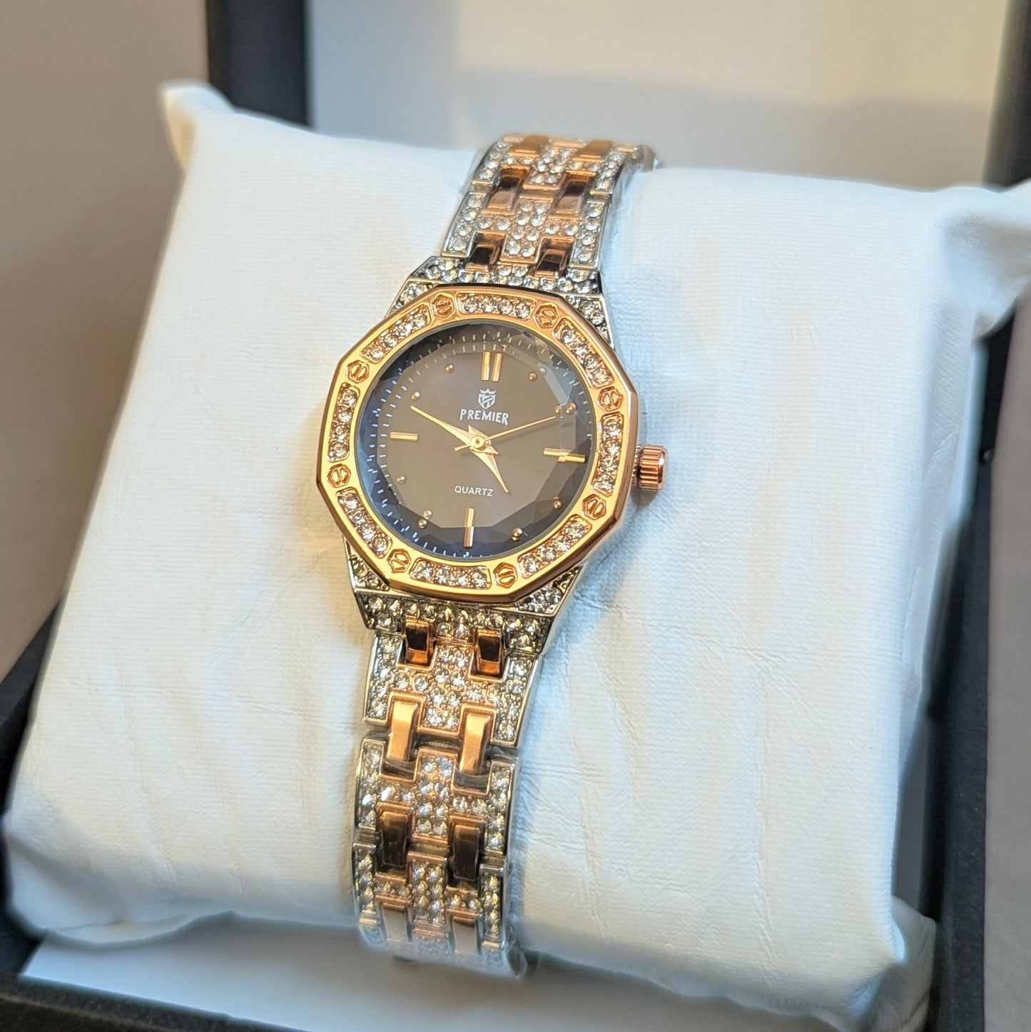 Premier Octagon Diamond Cut Watch