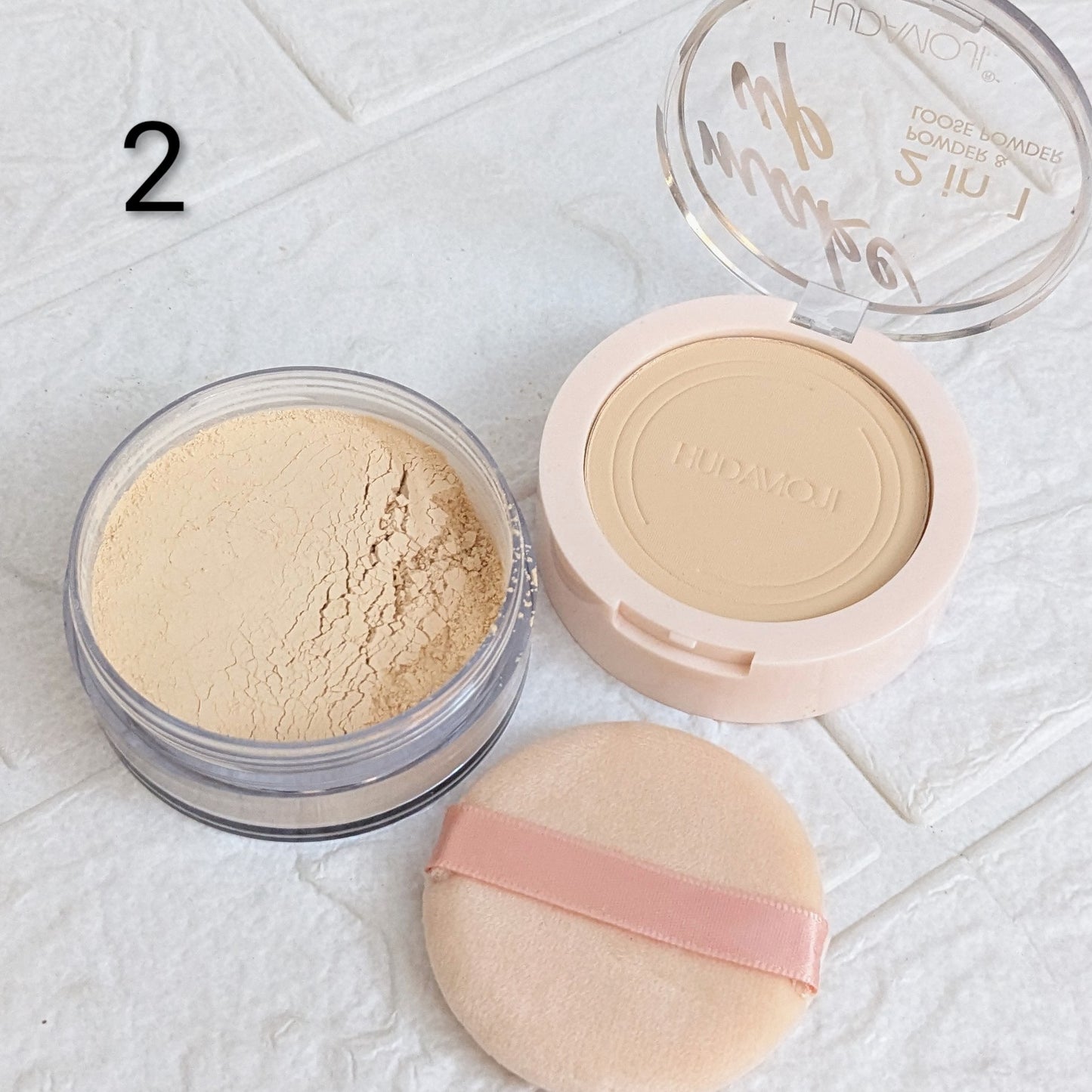 Hudamoji 2in1 Compact & Loose Powder