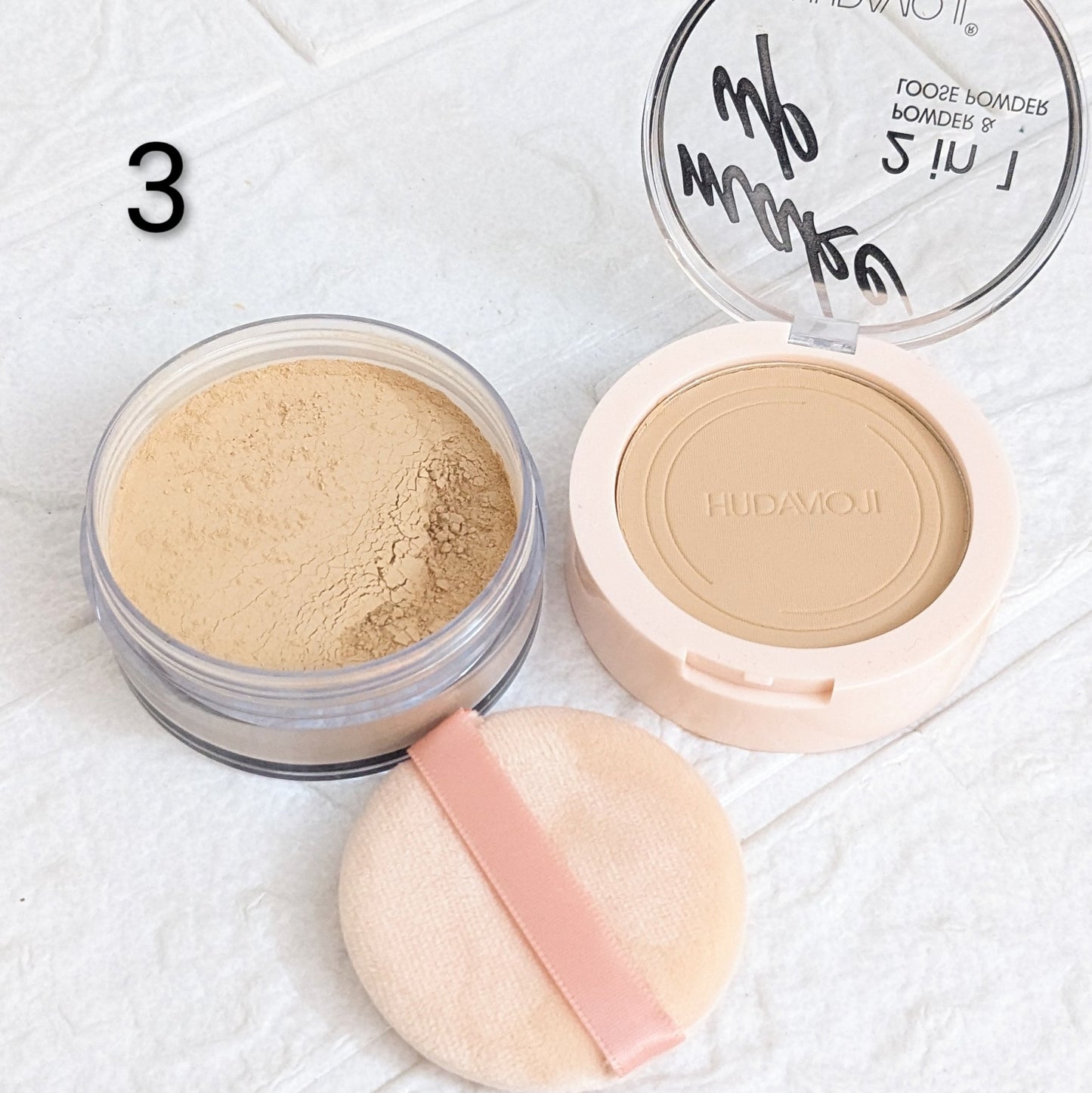 Hudamoji 2in1 Compact & Loose Powder