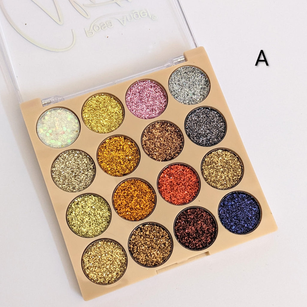 16 Color Glitter Palette