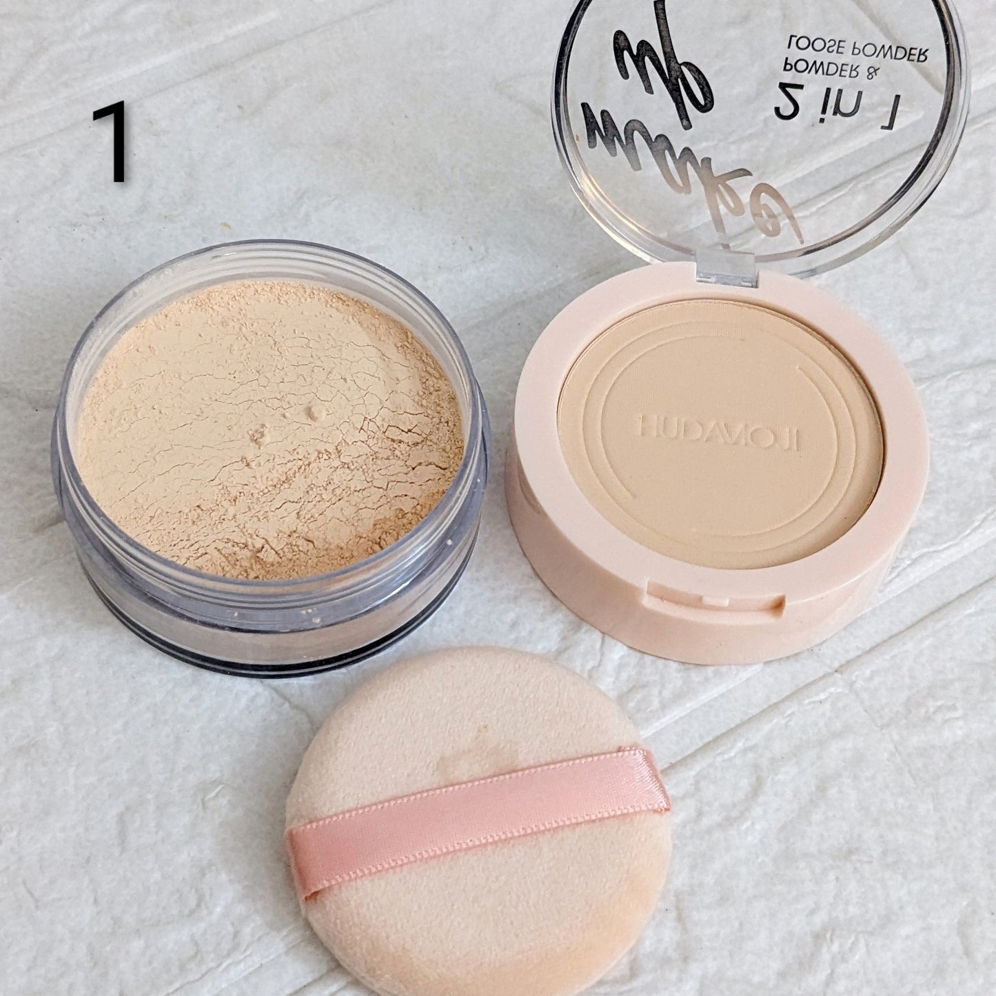 Hudamoji 2in1 Compact & Loose Powder
