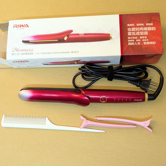 Riwa 2in1 Imported Hair Straightener & Curler